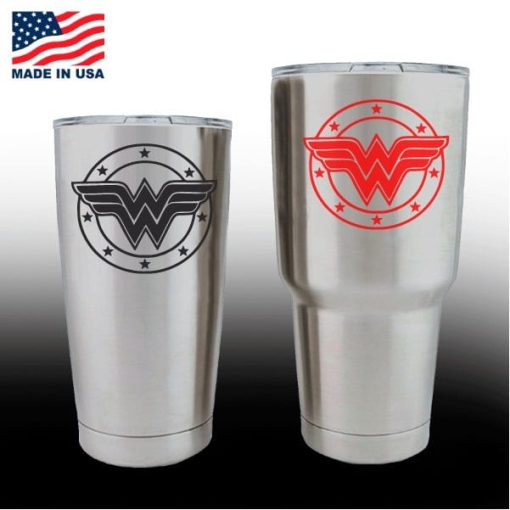 yeti decals - cup stickers - Wonder Woman