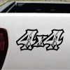 4x4 Decals - 4x4 Stickers Flames