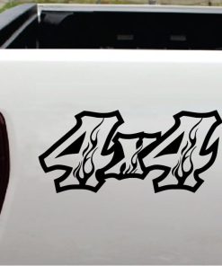 4x4 Decals - 4x4 Stickers Flames