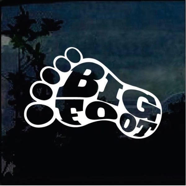 Bigfoot stickers - Bigfoot Print Decal