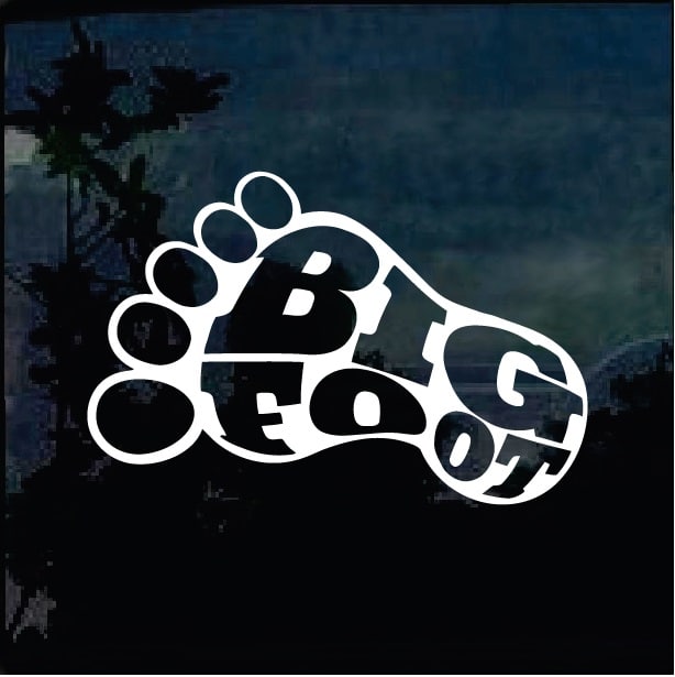  Bigfoot  Print Decal Bigfoot  stickers 