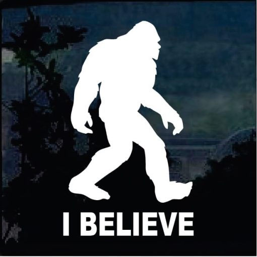 Bigfoot stickers - I Believe Sasquatch decal