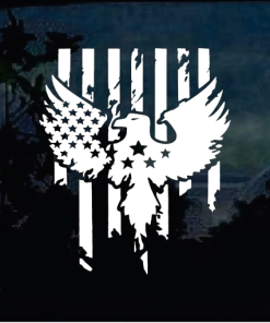 Eagle Stars Stripes window decal Sticker