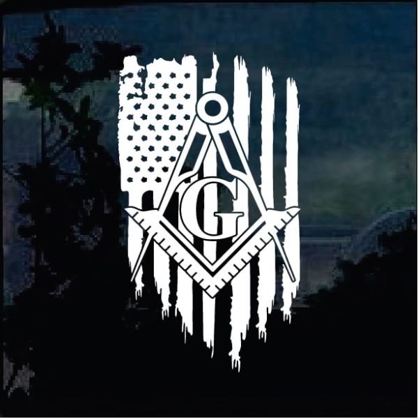 Cool Stickers - Mason Weathered Flag Decal