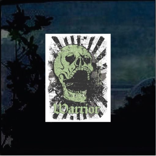 Cool Stickers - Warrior Skull Decal