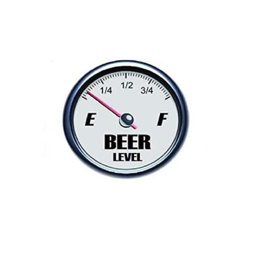 Hard hat stickers - Beer level empty