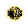 Hard hat stickers - Certified Bad Ass in Charge