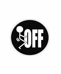 F-Off - set of 2 decals - Hard hat stickers