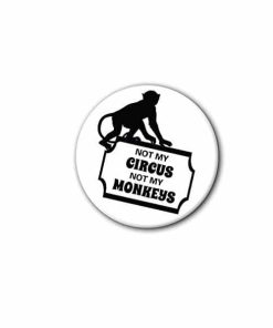 Hard hat stickers - Not my Circus Not My Monkeys