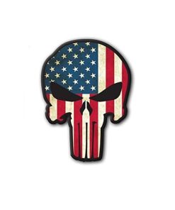 Hard hat stickers - Punisher American Flag