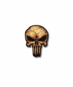 Hard hat stickers - Punisher Skull Bullet Hole