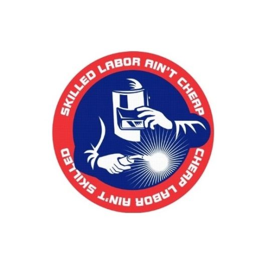 Hard hat stickers - Skilled Labor Welder