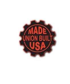 Hard hat stickers - union built