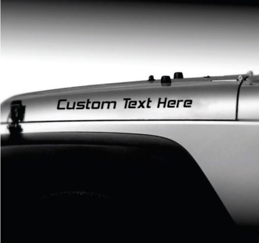 Jeep Wrangler Custom Text Decal Sticker