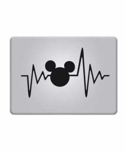 Laptop Stickers - Love Mickey Mouse Heartbeat - Decal