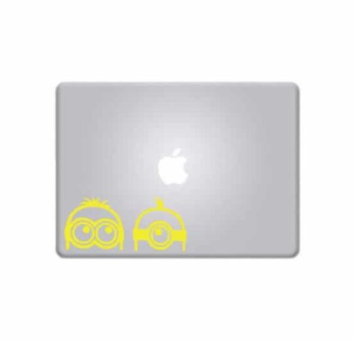 Laptop Stickers - Minions Peeking - Decal