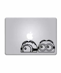 Laptop Stickers - Minions Peeking a2 - Decal
