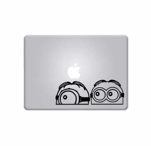 Laptop Stickers - Minions Peeking a2 - Decal