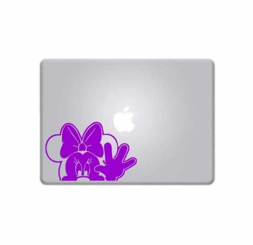 Laptop Stickers - Minnie Mouse Waiving - Decal