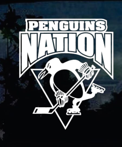 Pittsburgh Penguins Nation Window Decal Sticker