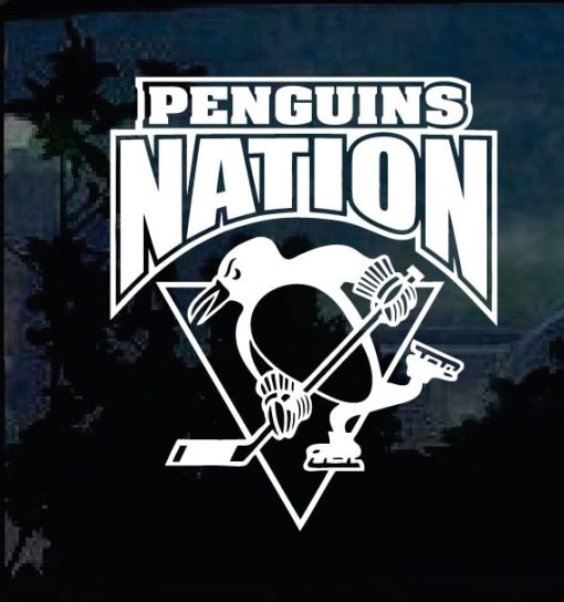 Pittsburgh Penguins Nation Decal Sticker