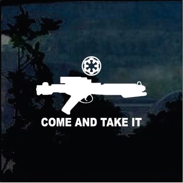 Truck Decals - Star Wars Blaster Come Take it Sticker