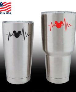 Yeti Decals - Cup Stickers - Love Mickey Mouse Heartbeat