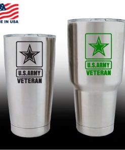Yeti Decals - Cup Stickers - US Army Veteran