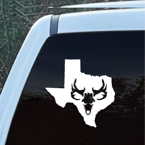 Texas Bone Collector Hunting Skull Sticker