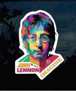 Band Stickers - John Lennon Full Color Decal