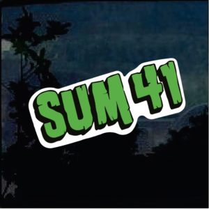 Band Stickers - Sum 41 Full Color Decal