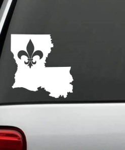 Louisiana Le Fleur De Lis Window Decal Sticker
