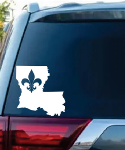 Louisiana Le Fleur De Lis Window Decal Sticker