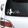 Car Decals - Mermaid Heartbeat Love Sticker