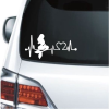 Mermaid Heartbeat Love - Cartoon Decal Sticker