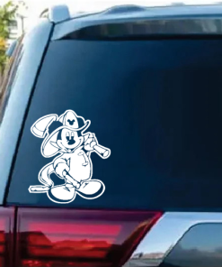 Mickey Mouse Fireman Firefighter Decal Sticker