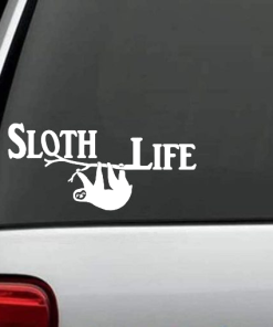 Sloth Life window decal Sticker