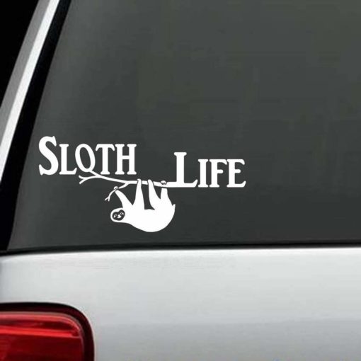 Sloth Life Window Decal Sticker