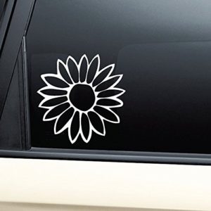 Sunflower Window Decal Sticker | Custom Made In the USA | Fast Shipping