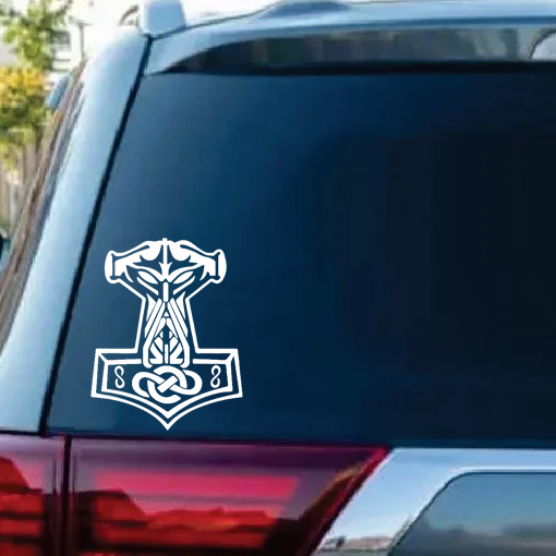 Thor's Hammer odin window decal Sticker
