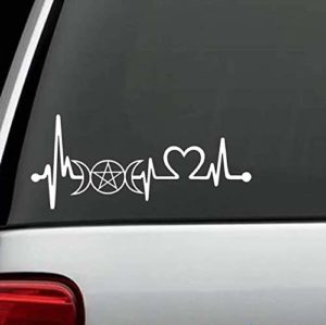 Gay Lesbian Heartbeat Car Jeep Truck Sticker Decal