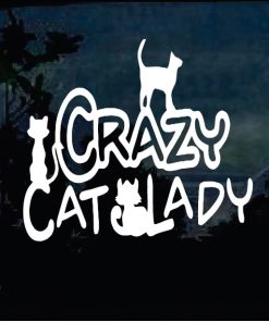 Cat Stickers - Crazy Cat Lady Decal