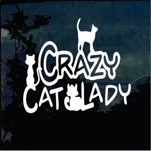 Cat Stickers - Crazy Cat Lady Decal