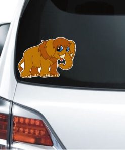Cool Sticker - Ice Age Cartoon Mammoth Decal