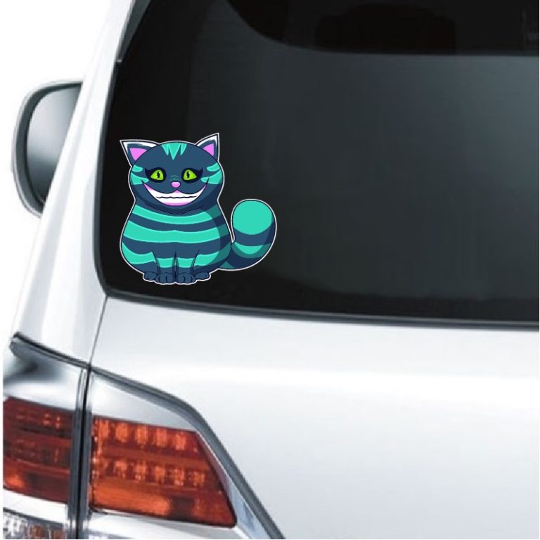 Laptop # 970 Alice In Wonderland Cheshire Cat Decal Sticker for Car Window 