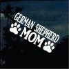 Dog Stickers - German Shepherd Mom Paws Decal