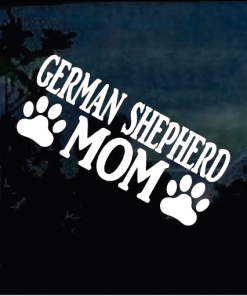 German Shepherd Mom Paws Window Decal Sticker