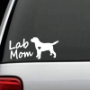 Lab Mom Heart Window Decal Sticker
