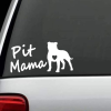 Pit Mama Heart Window Decal Sticker