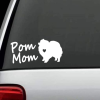Pom Mom Pomeranian Window Decal Sticker